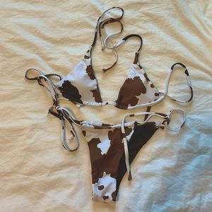 Zaful Cow Print bikini